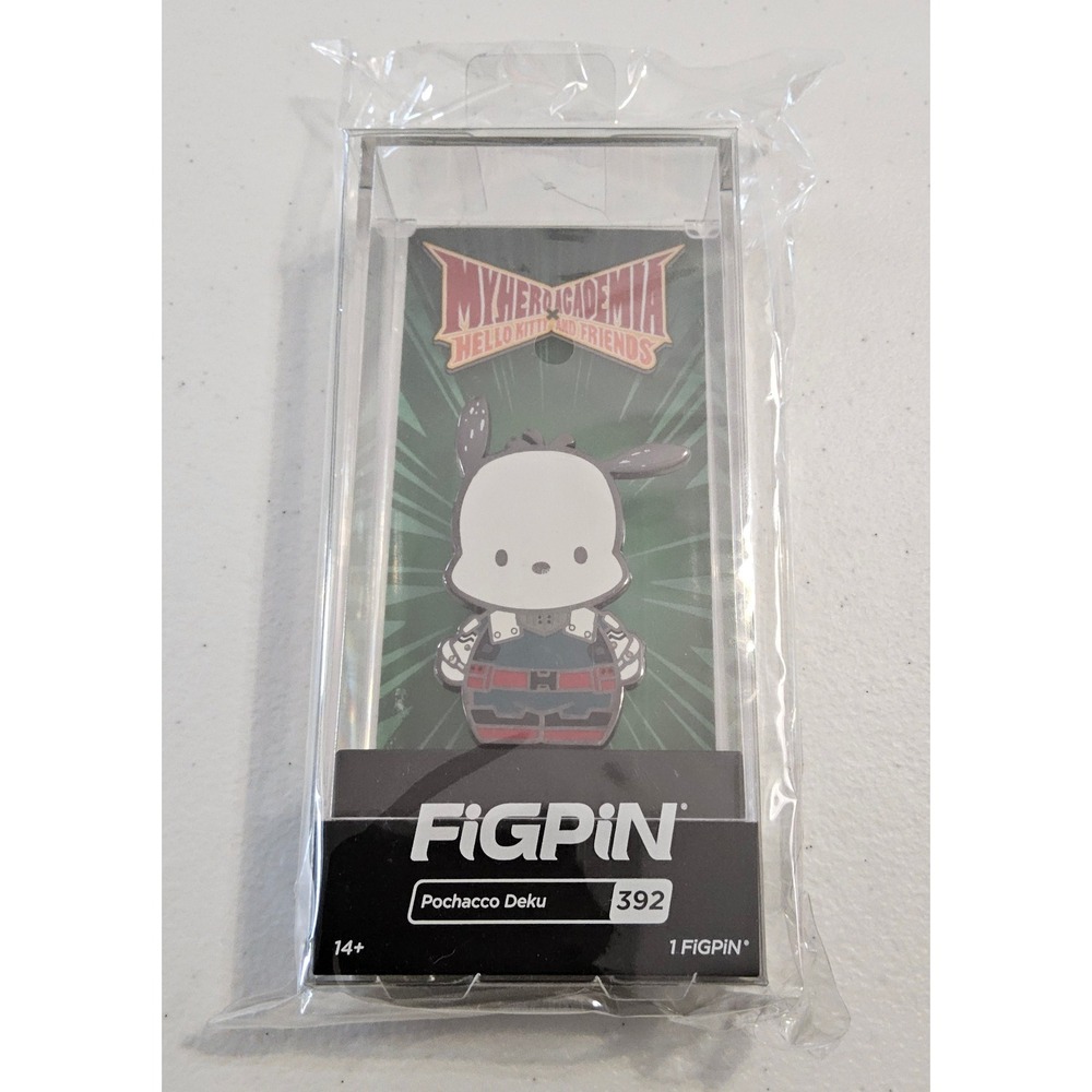 FiGPiN 392 Pochacco Deku My Hero Academia Hello‎ Kitty Sanrio Anime Pin NIB